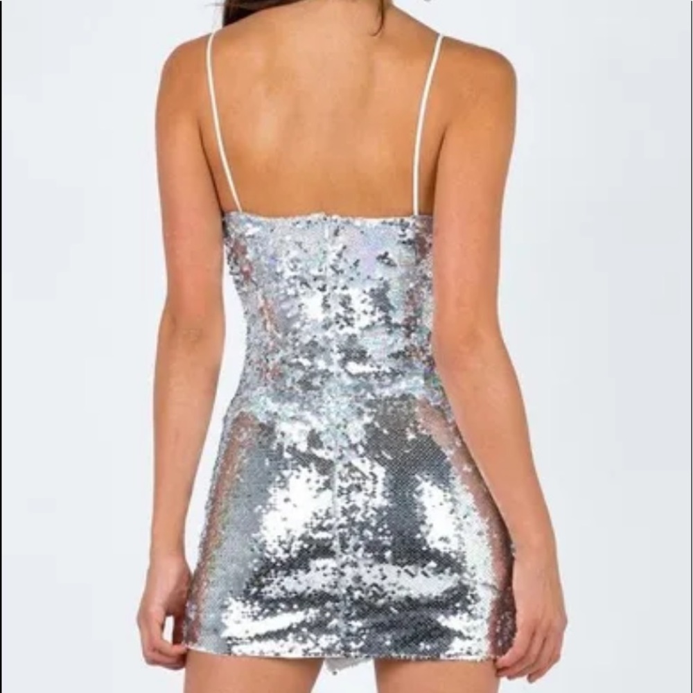 Never Worn Silver Sparkly Princess Polly Dress